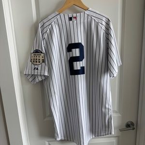 New York Yankees Derek Jeter Majestic Authentic Jersey 48 1923 - 2008 Patch